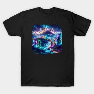 Rapa Nui National Park Easter Island Chile Neon T-Shirt